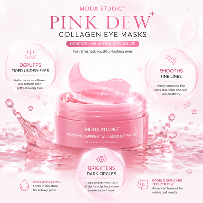 Pink Dew Collagen Eye Masks