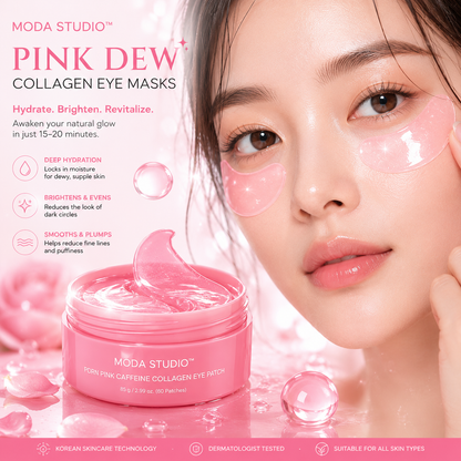 Pink Dew Collagen Eye Masks