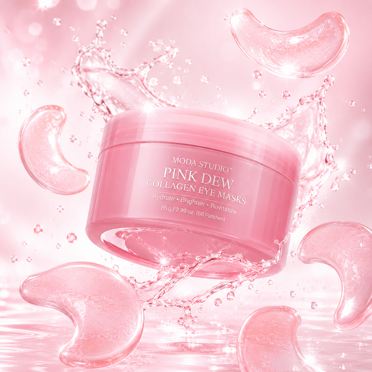 Pink Dew Collagen Eye Masks
