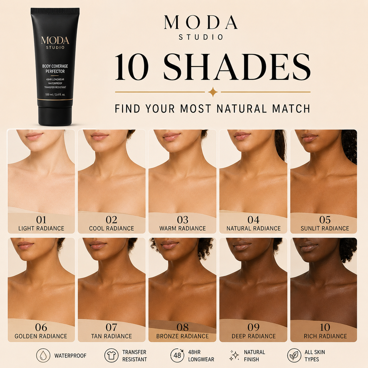 Moda Studio Body Coverage Perfector buildable coverage